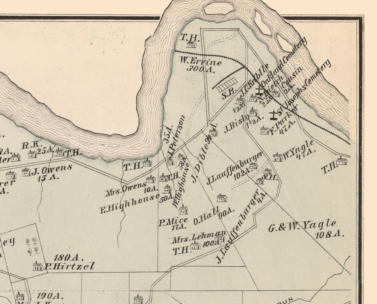 1878 Map of Pleasant Township Warren County Pennsylvania