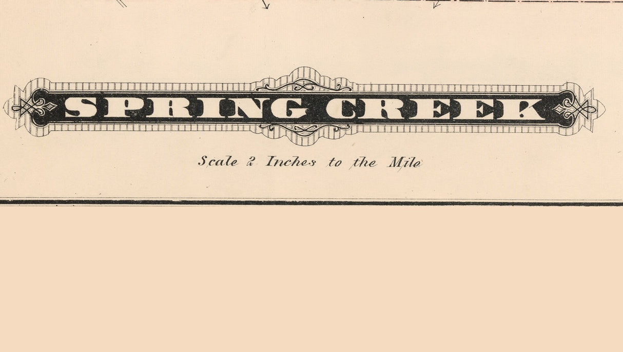 1878 Map of Spring Creek Township Warren County Pennsylvania