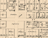 1878 Town Map of Columbus Warren County Pennsylvania