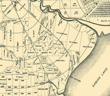 1901 Map of Jefferson County Texas Beaumont Oil Field