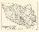 1902 Map of Harris County Texas Houston