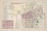 1873 Map of Hollidaysburg Blair County Pennsylvania