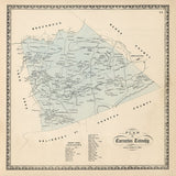 1864 Map of Caernarvon Township Lancaster County Pennsylvania