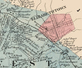 1864 Map of Conoy and West Donegal Township Lancaster County Pennsylvania