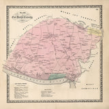 1864 Map of East Donegal Township Lancaster County Pennsylvania