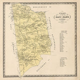1864 Map of East Earl Township Lancaster County Pennsylvania