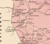 1864 Map of Eden Township Lancaster County Pennsylvania