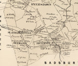 1864 Map of Salisbury Township Lancaster County Pennsylvania
