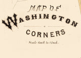 1878 Town Map of Washington Corners Alameda County California