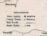 1858 Map of Texas