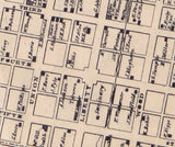 1861 Town Map of California Washington County Pennsylvania