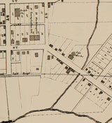 1861 Town Map of Washington Washington County Pennsylvania