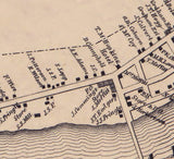 1861 Town Map of West Brownsville Washington County Pennsylvania