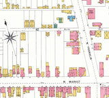 1904 Town Map of Chambersburg Franklin County Pennsylvania