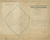 1878 Map of Deadwood Lawrence County Dakota