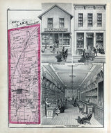 1875 Map of Lake Township Logan County Ohio