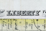 1875 Map of Liberty Township Logan County Ohio