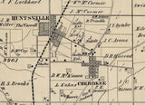 1875 Map of McArthur Township Logan County Ohio