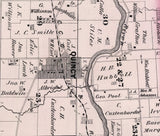 1875 Map of Miami Township Logan County Ohio