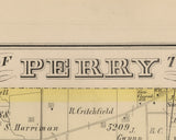 1875 Map of Perry Township Logan County Ohio
