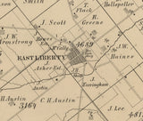 1875 Map of Perry Township Logan County Ohio