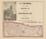 1875 Map of Washington Township Logan County Ohio