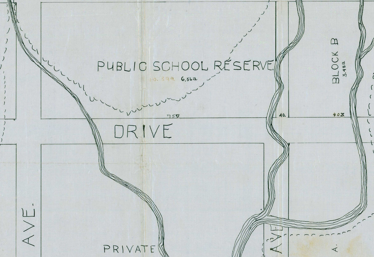 1902 Map of Craterville Oklahoma