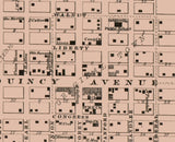 1860 Map of Griggsville Pike County Illinois