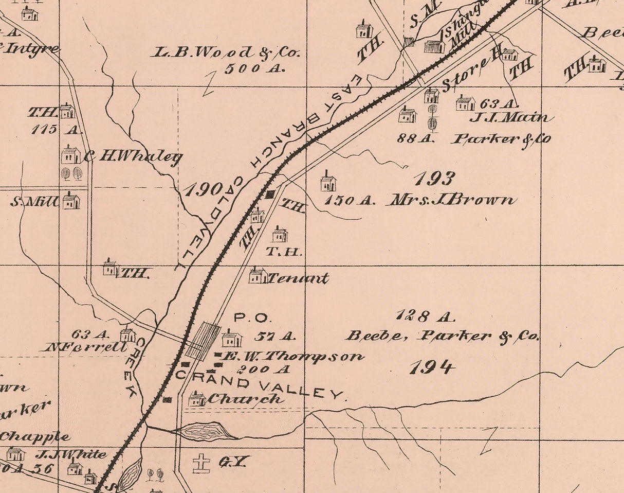 1878 Map of Eldred Township Warren County Pennsylvania