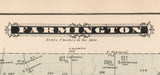 1878 Map of Farmington Township Warren County Pennsylvania