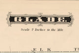 1878 Map of Glade Township Warren County Pennsylvania