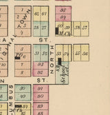 1875 Town Map of Middleburg Logan County Ohio