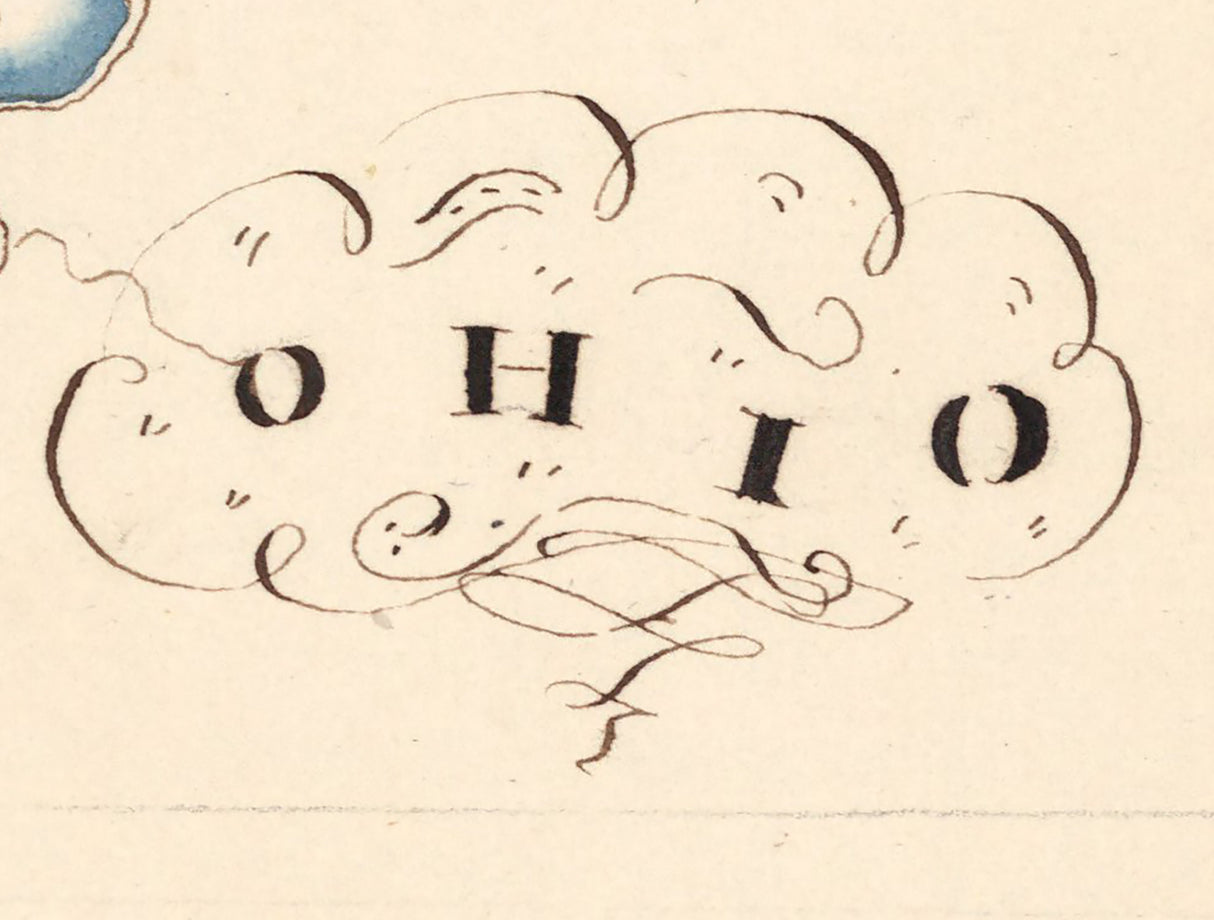 1819 Map of Ohio