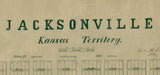 1856 Map of Jacksonville Kansas Territory
