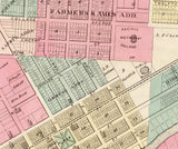 1877 Map of Santa Rosa Sonoma County California