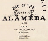 1878 Map of Alameda County California