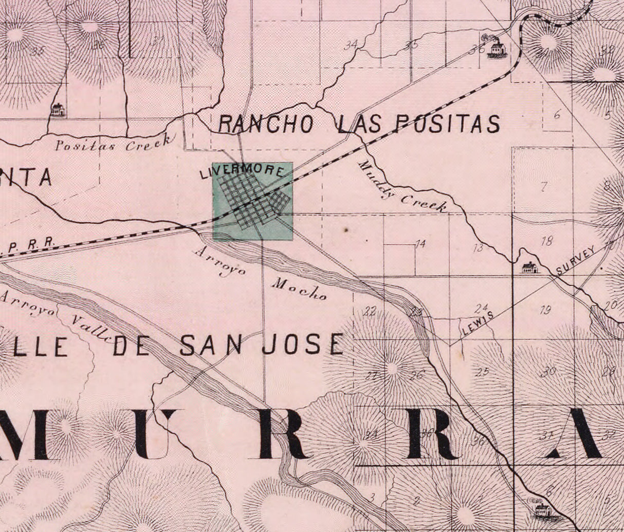 1878 Map of Alameda County California