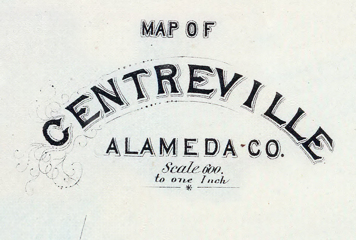 1878 Map of Centreville Alameda County California