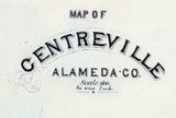 1878 Map of Centreville Alameda County California
