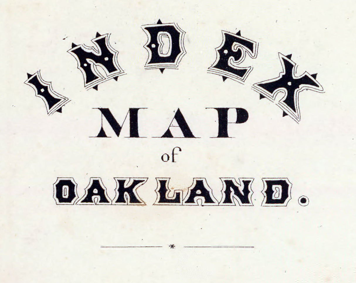 1878 Map of Oakland Alameda County California
