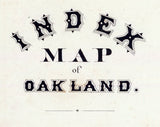 1878 Map of Oakland Alameda County California