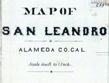1878 Map of San Leandro Alameda County California