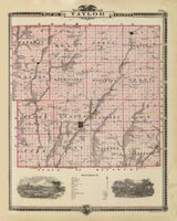 1875 Map of Taylor County Iowa