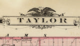 1875 Map of Taylor County Iowa