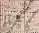 1875 Map of Taylor County Iowa