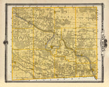 1875 Map of Van Buren County Iowa