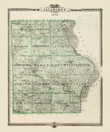 1875 Map of Allamakee County Iowa