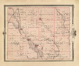 1875 Map of Mitchell County Iowa