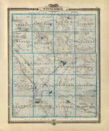 1875 Map of Winneshiek County Iowa