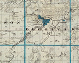 1875 Map of Winneshiek County Iowa